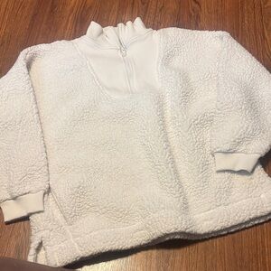 Aerie sherpa pull over quarter zip